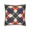 Warm Harvest Argyle Spun Polyester Square Pillowcase