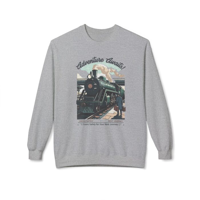 Cross safely Unisex Midweight Softstyle Fleece Crewneck Sweatshirt - Image 9