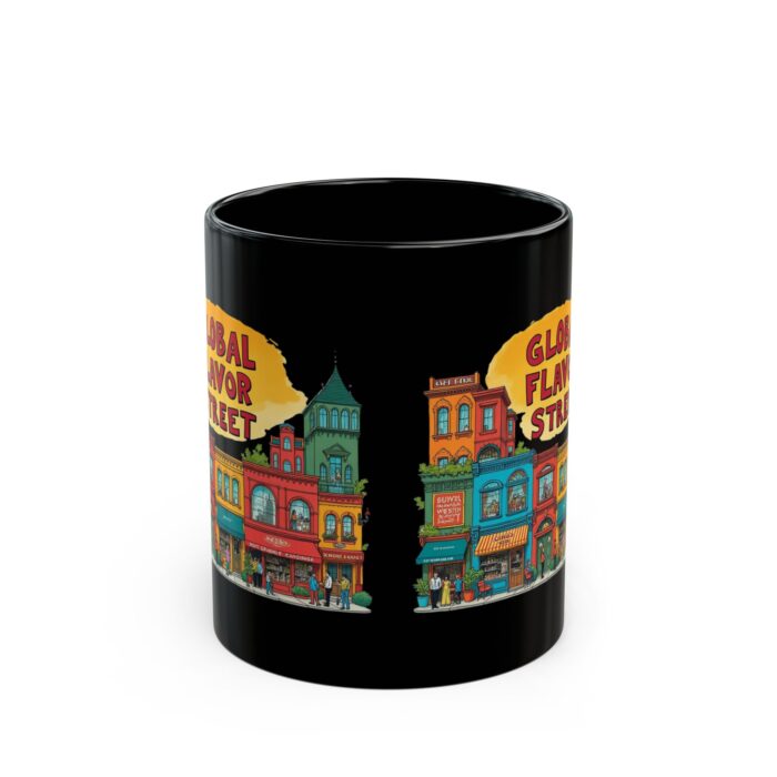 Global flavor street Black Mug (11oz, 15oz) - Image 2