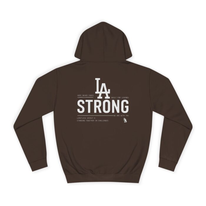 LA STRONG Unisex College Hoodie - Image 2