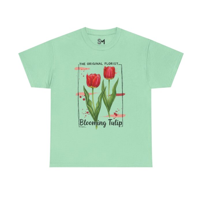 Blooming Tulip Unisex Heavy Cotton Tee - Image 25