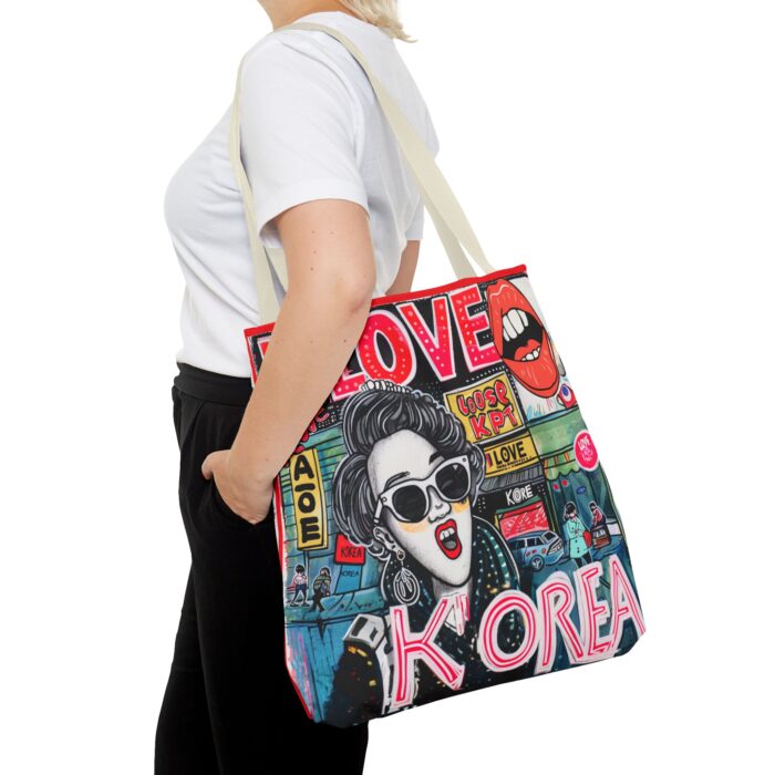 I love Korea Tote Bag (AOP) - Image 48