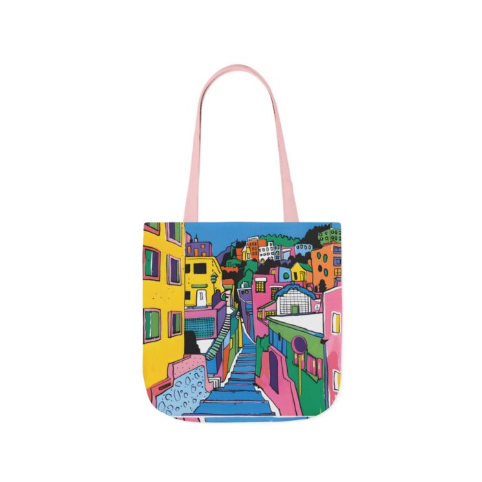 The hillside village in Korea Canvas Tote Bag, 5-Color Straps - Image 33