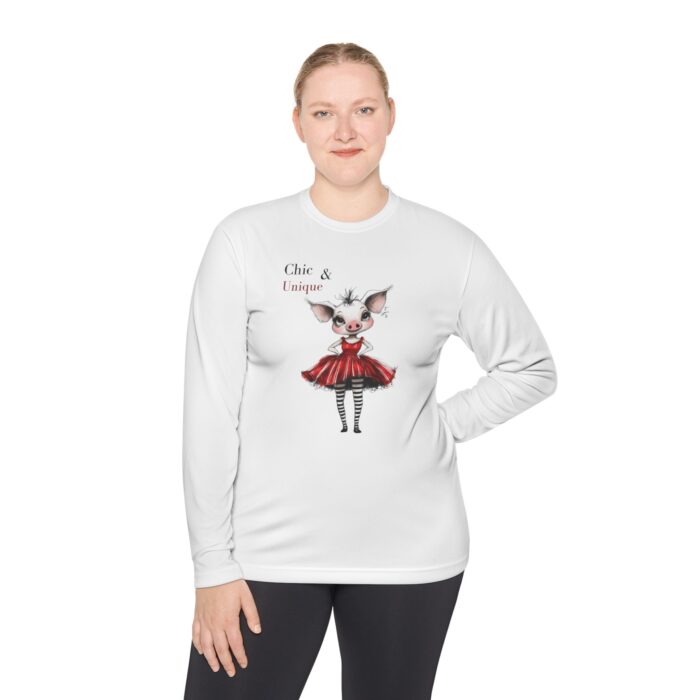 Chick & Unique Unisex Lightweight Long Sleeve Tee - Image 4