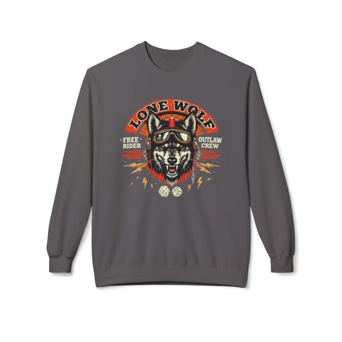 Lone Wolf Unisex Midweight Softstyle Fleece Crewneck Sweatshirt - Image 25