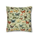 Butterfly Spun Polyester Square Pillowcase
