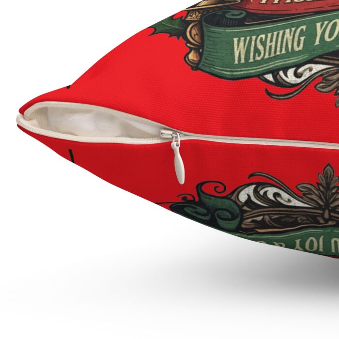 Holly Jolly Spun Polyester Square Pillow - Image 12