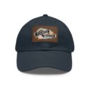 Elegantly wasted Hat with Leather Patch (Rectangle)