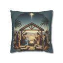 The baby was Jesus Faux Suede Square Pillowcase