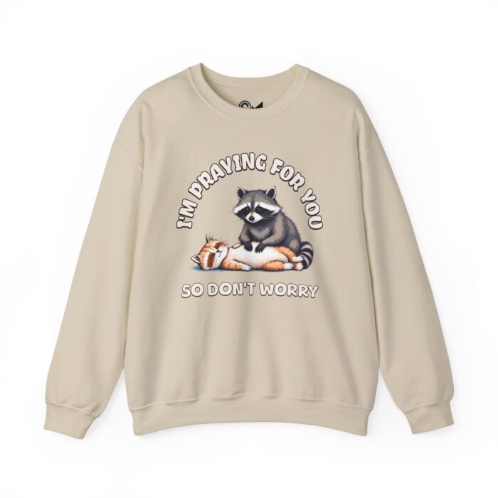 I'm praying for yo Unisex Heavy Blend™ Crewneck Sweatshirt - Image 5