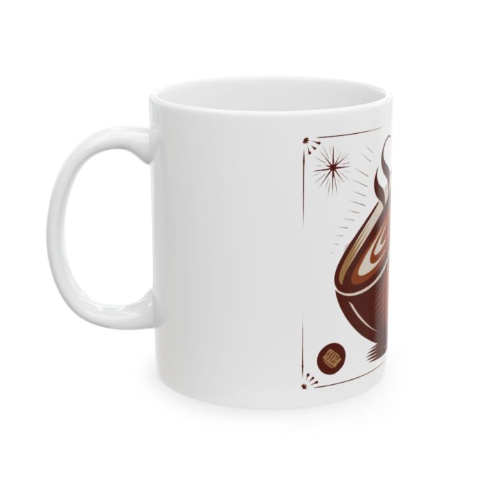 Coffee hot brew Ceramic Mug, (11oz, 15oz) - Image 3