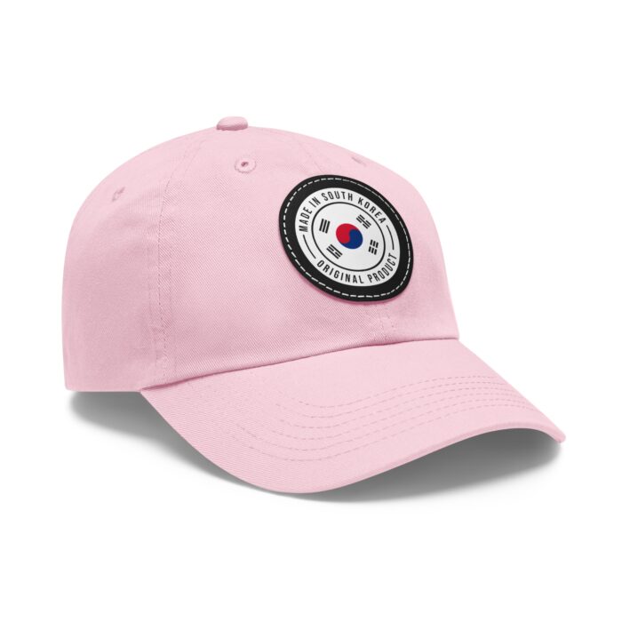 Made in South Korea Hat with Leather Patch (Round) - Image 26