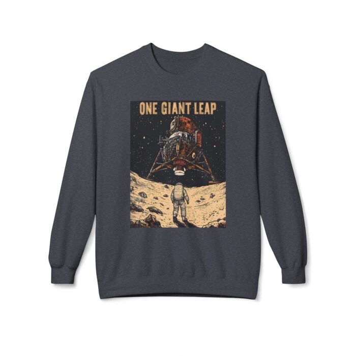 One giant leap Unisex Midweight Softstyle Fleece Crewneck Sweatshirt - Image 13