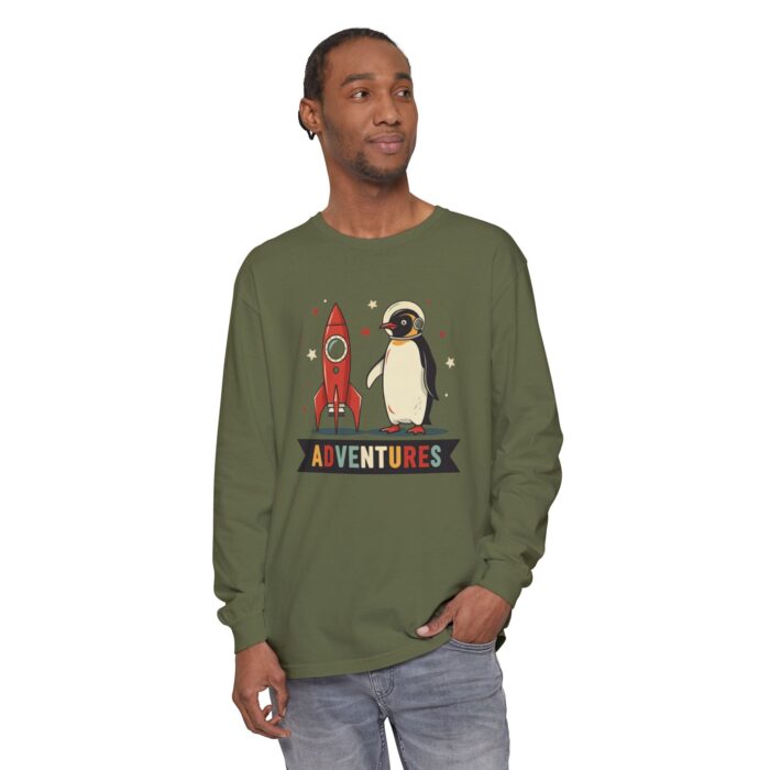 Adventures Unisex Garment-dyed Long Sleeve T-Shirt - Image 11
