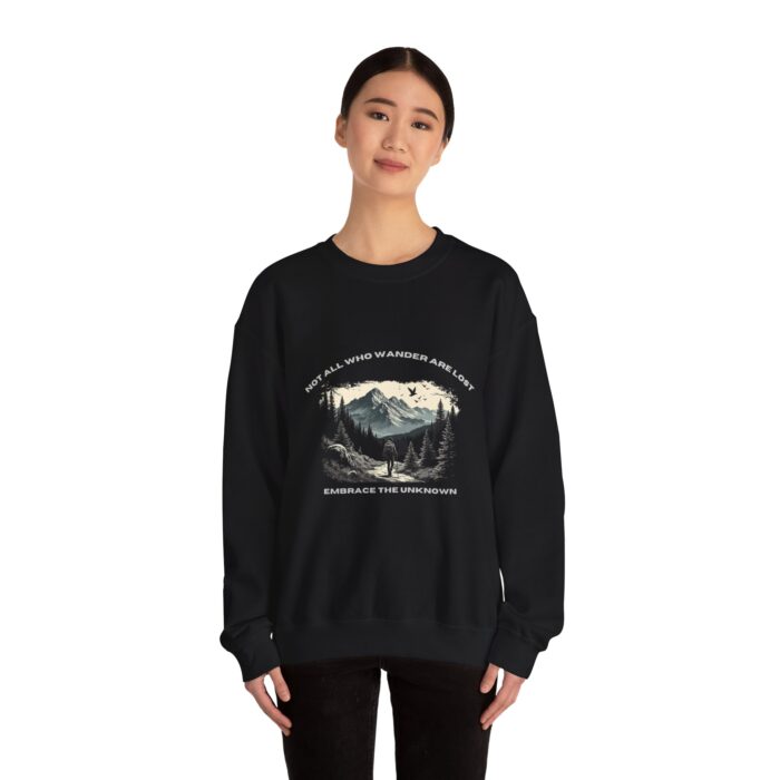 Not All Who Wander Are Lost Unisex Heavy Blend™ Crewneck Sweatshirt - Image 4