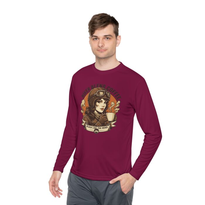 Bike blend coffee Unisex Lightweight Long Sleeve Tee - Image 35