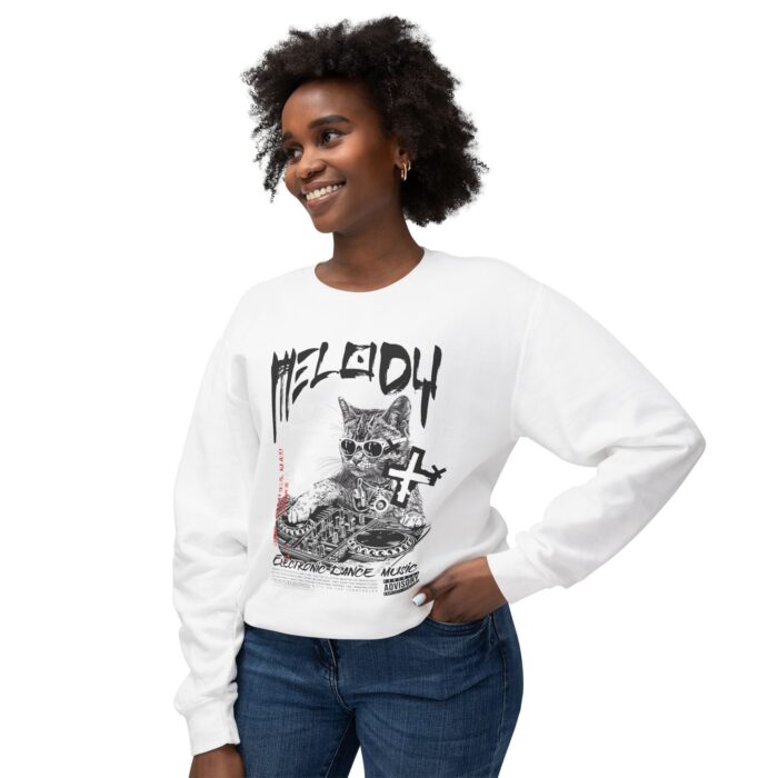 Melody Unisex Lightweight Crewneck Sweatshirt - Image 3