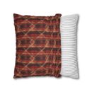 Sparkly red hues Faux Suede Square Pillowcase