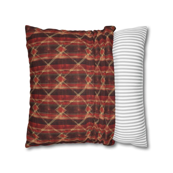 Sparkly red hues Faux Suede Square Pillowcase - Image 12