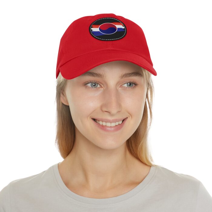 Korean Flag Hat with Leather Patch (Round) - Image 4