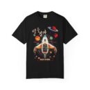 Galaxy Exploring Unisex Garment-Dyed T-Shirt - Space Adventure Vibe