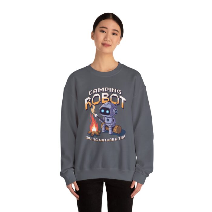 Camping robot Unisex Heavy Blend™ Crewneck Sweatshirt - Image 36