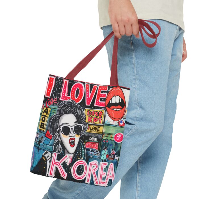 I love Korea Tote Bag (AOP) - Image 15