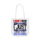 I don't need therapy Canvas Tote Bag, 5-Color Straps