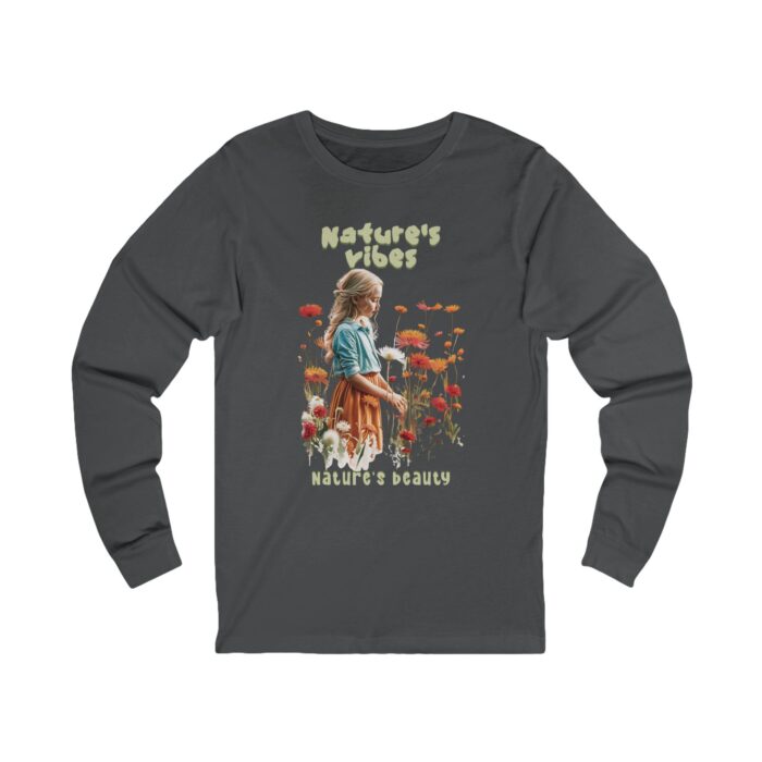 Nature's Vibes Unisex Jersey Long Sleeve Tee - Image 9