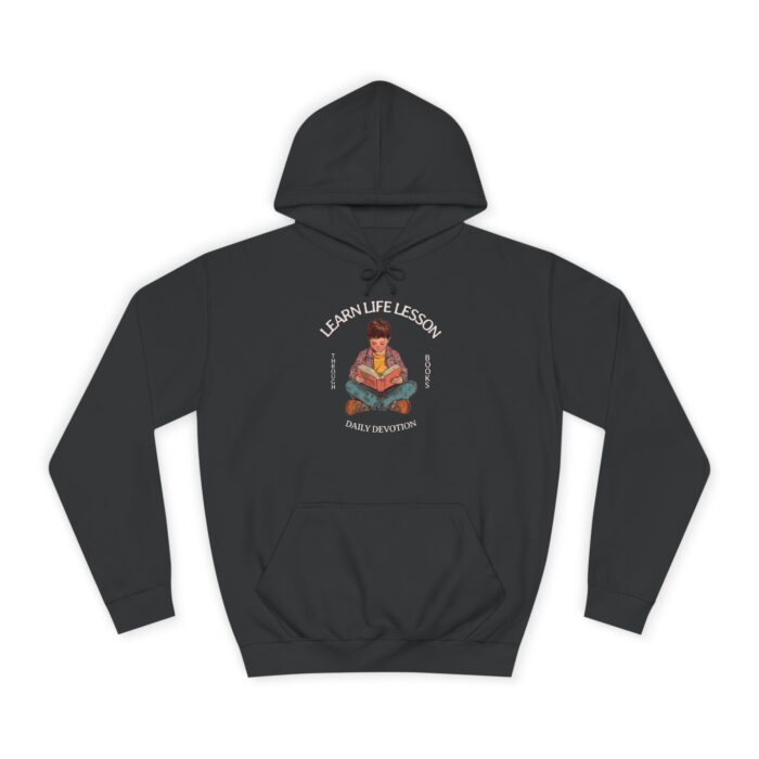 Through books Unisex College Hoodie - Image 5