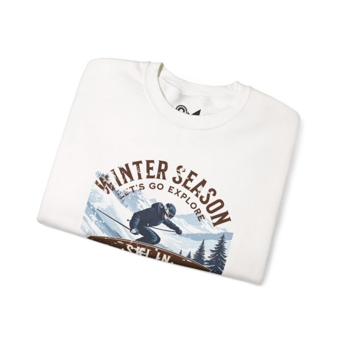 Ski in the national park Unisex Heavy Blend™ Crewneck Sweatshirt - Image 3
