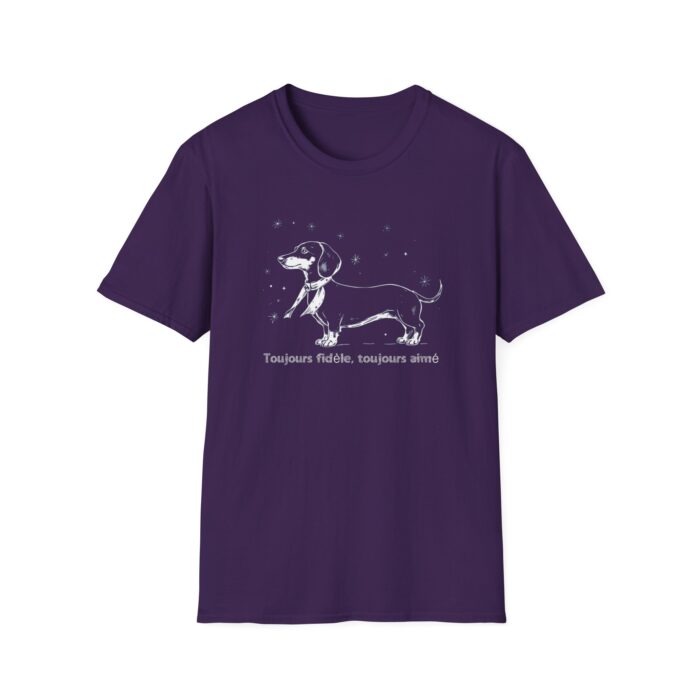 Dachshund Loyalty Unisex Softstyle T-Shirt - Always Faithful Design - Image 5