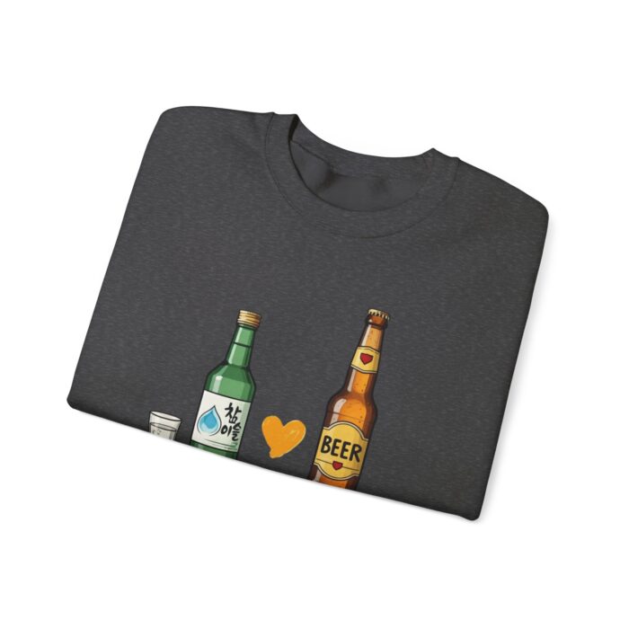 Soju + Beer = Love Unisex Heavy Blend™ Crewneck Sweatshirt - Image 39