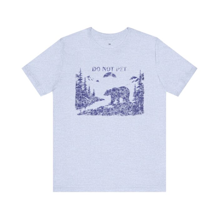 Adventure Awaits Bear Tee - Do Not Pet Graphic Unisex Jersey Short Sleeve T-Shirt - Image 21