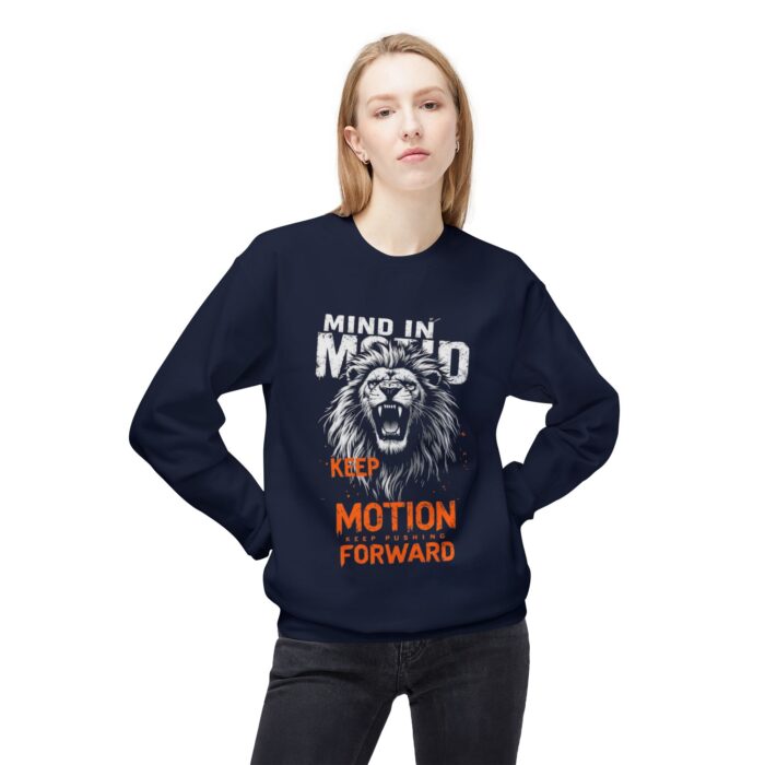 Keep pushing forwardUnisex Midweight Softstyle Fleece Crewneck Sweatshirt - Image 15