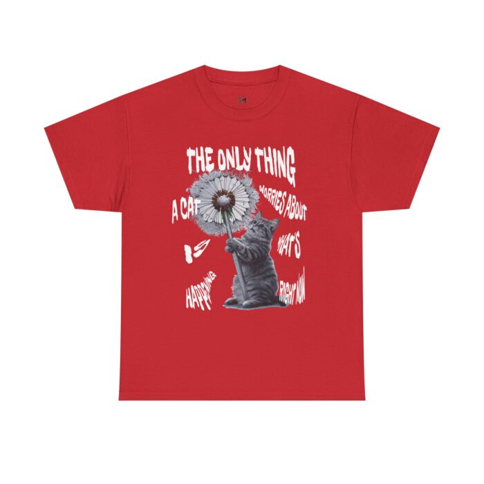 Cat worries Unisex Heavy Cotton Tee - Image 29