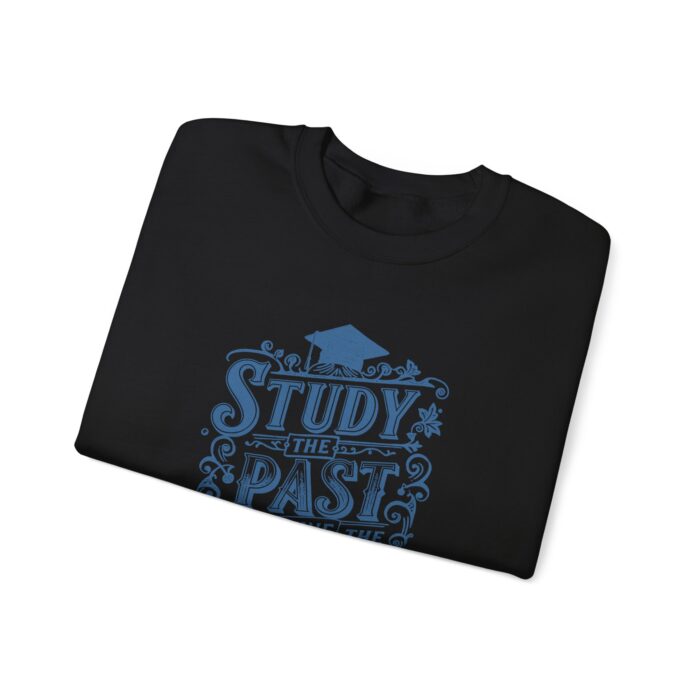 Study the past define the future Unisex Heavy Blend™ Crewneck Sweatshirt - Image 3