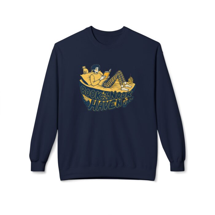 Book Nook Haven Unisex Midweight Softstyle Fleece Crewneck Sweatshirt - Image 21