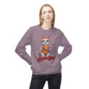 Retro Cat Unisex Midweight Softstyle Fleece Crewneck Sweatshirt