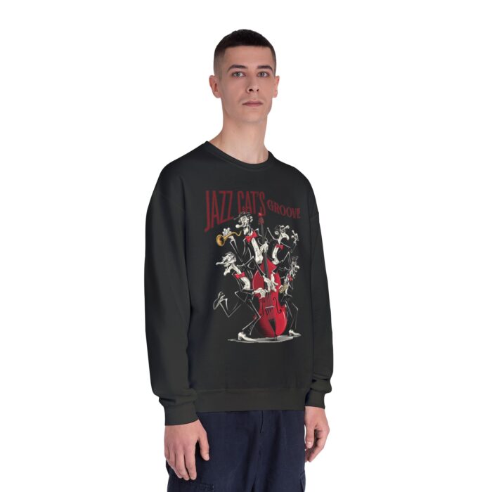 Jazz cat's groove Unisex NuBlend® Crewneck Sweatshirt - Image 11