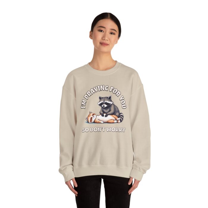 I'm praying for yo Unisex Heavy Blend™ Crewneck Sweatshirt - Image 8
