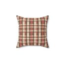 Foliage hue plaid Spun Polyester Square Pillowcase