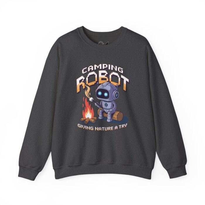 Camping robot Unisex Heavy Blend™ Crewneck Sweatshirt - Image 17