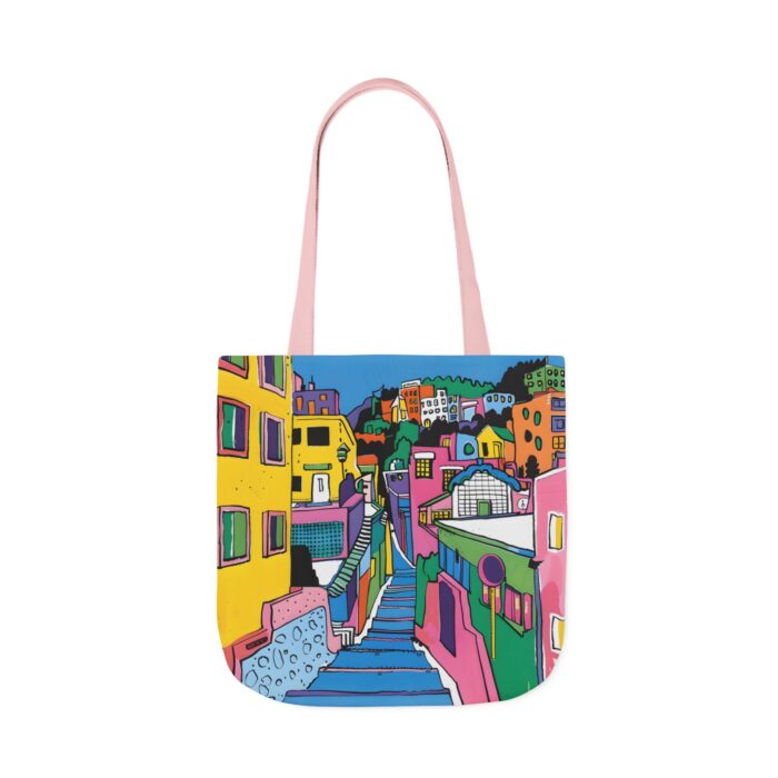 The hillside village in Korea Canvas Tote Bag, 5-Color Straps - Image 55