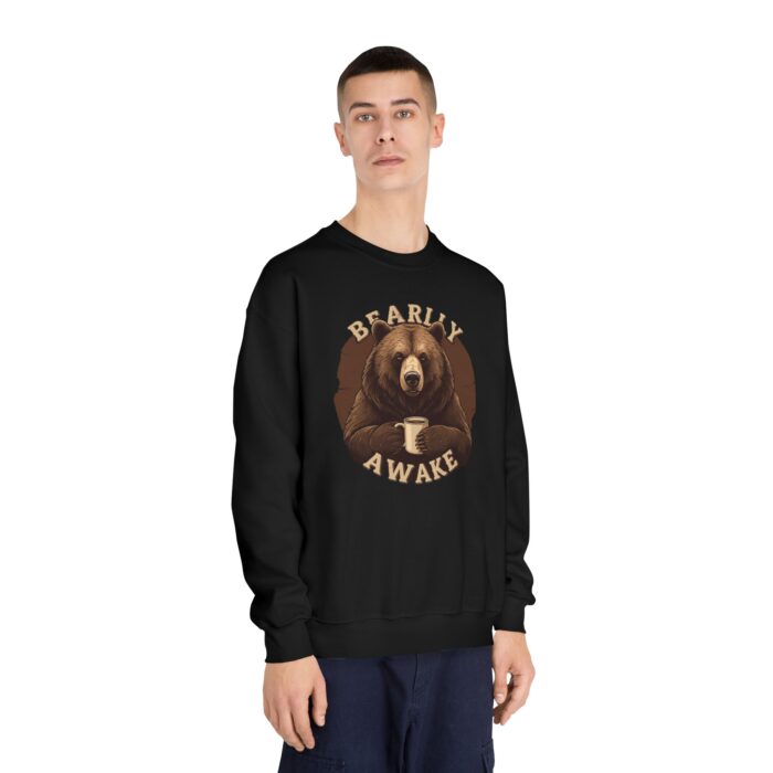 Bearly Awake Unisex DryBlend® Crewneck Sweatshirt - Image 4