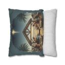 The baby was Jesus Faux Suede Square Pillowcase