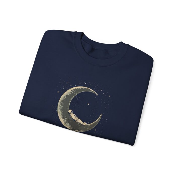 Astronaut Resting on the Moon  Unisex Heavy Blend™ Crewneck Sweatshirt - Image 11