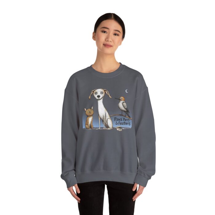 Paws, Purrs & Feathers Unisex Heavy Blend™ Crewneck Sweatshirt - Image 24