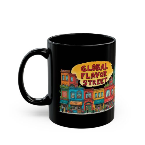 Global flavor street Black Mug (11oz, 15oz)