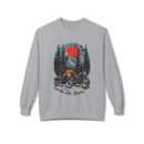 Ride the wild roads Unisex Midweight Softstyle Fleece Crewneck Sweatshirt